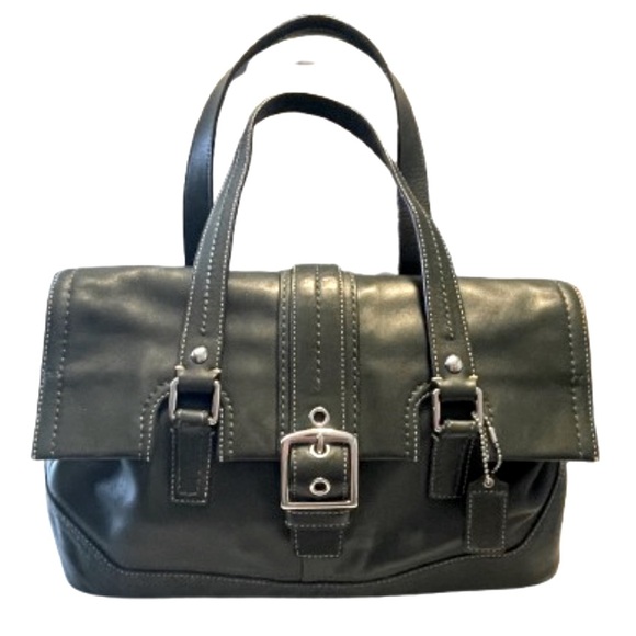 Coach Bags Coach Vintage Hamilton Leather Forest Green Satchel Rn